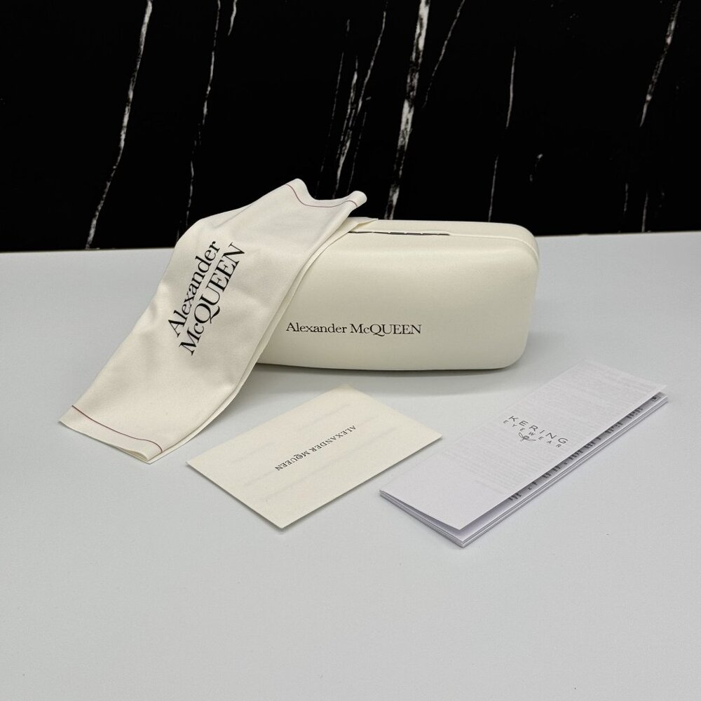 NEW ALEXANDER MCQUEEN EYEGLASSES, ALEXANDER MCQUEEN AM0410O 001 - Picture 10 of 10